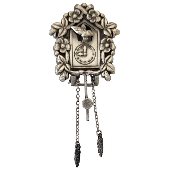 Coro Pegasus Articulated Cuckoo Clock Fur Clip, Signed E828 - Picture 2 of 11